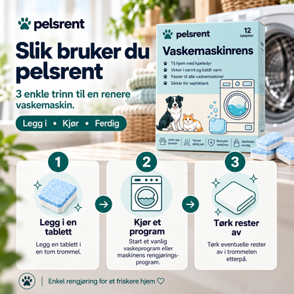 Pelsrent™ Vaskemaskinrens